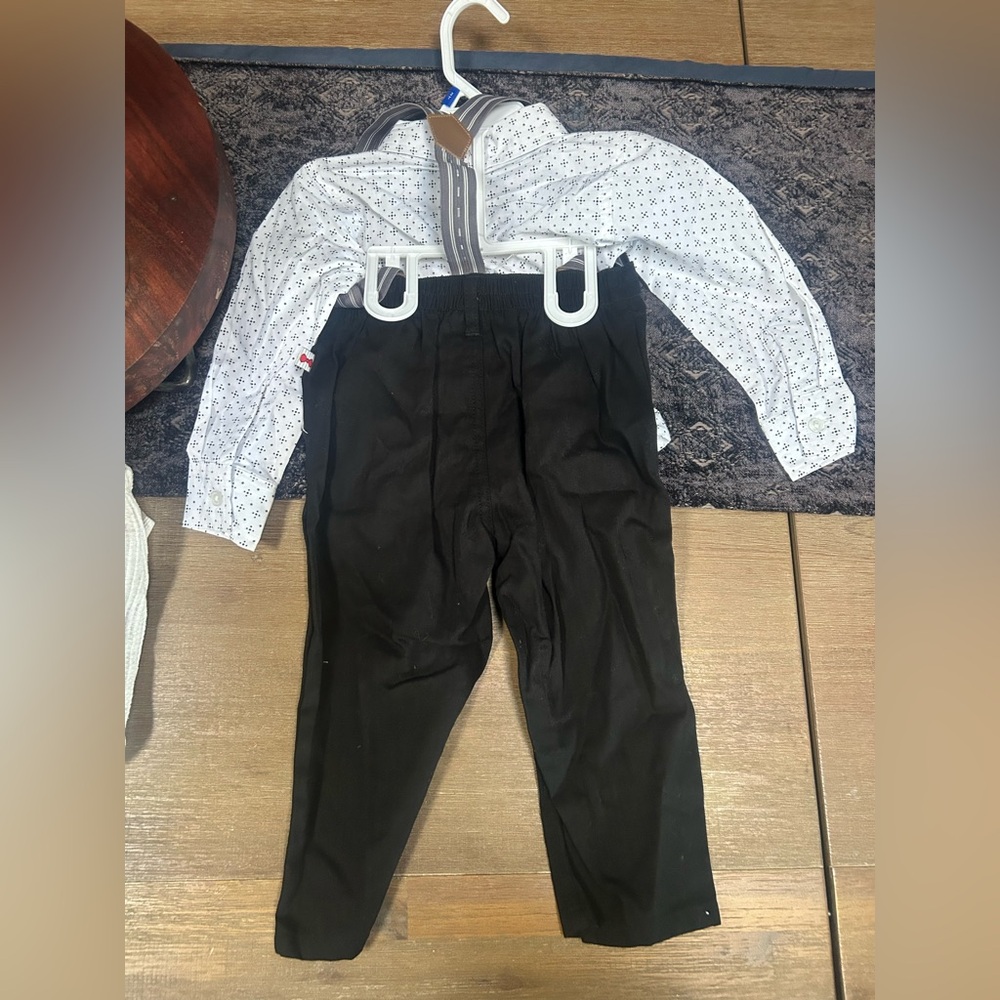 24M Toddler Boy Button-Up Shirts - Bonus bow tie set - Picture 6 of 6